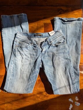 Levi Strauss Too Superlow 524 Medium Wash Junior's Boot cut Jeans Size 3